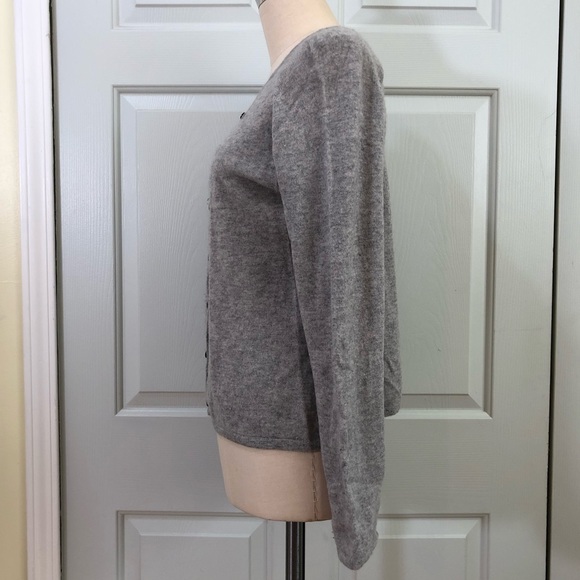 💯 Cashmere Made In Fiji Scoop Neckline Sweater Gray Color Size XL - Picture 5 of 7